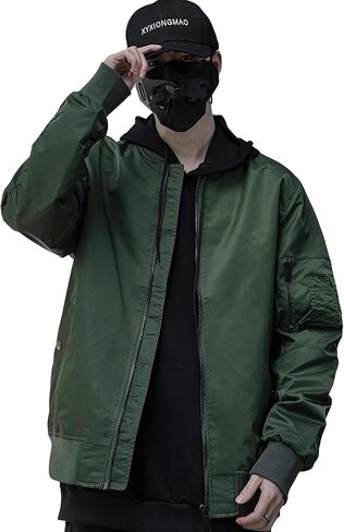 سترات عسكرية XYXIONGMAO للرجال من Techwear خفيفة الوزن سترات عسكرية تكتيكية بسحاب Cyberpunk ملابس الشارع سترات واقية in Kuwait