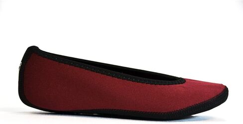 أحذية Nufoot Ballet Flats النسائية، أحذية مسطحة قابلة للطي ومرنة، جوارب شبشب، شباشب للسفر وأحذية التمرين، أحذية الرقص، جوارب اليوجا، أحذية منزلية، شبشب داخلي in Kuwait