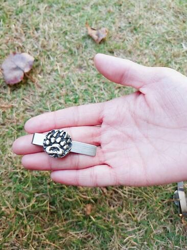 GuoShuang الفولاذ المقاوم للصدأ الشمال الفايكينغ تعويذة ران الدب الصغير مخلب ربط كليب مع حقيبة هدية Valknut in Kuwait