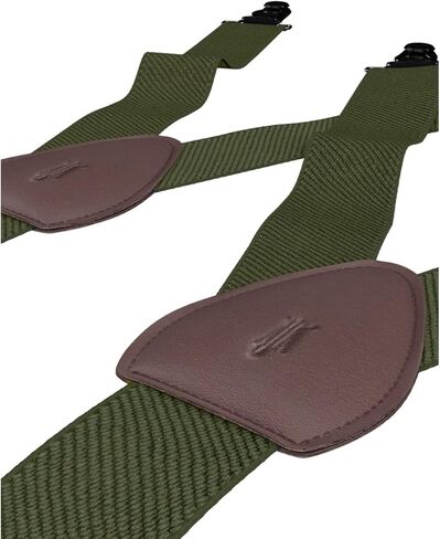 KK & Jay Supply Co. - The Original Premium Stay Tucked Shirt Stay - Non Slip Grip Shirttail Garters - Made in Brooklyn, USA - Solid Olive in Kuwait