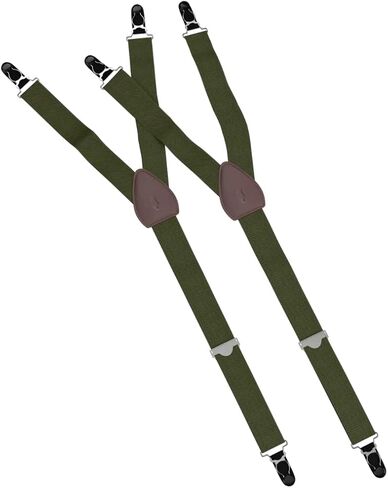 KK & Jay Supply Co. - The Original Premium Stay Tucked Shirt Stay - Non Slip Grip Shirttail Garters - Made in Brooklyn, USA - Solid Olive in Kuwait