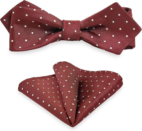 مجموعة مربعة الشكل من Houndstooth وربطة عنق ذاتية الجيب، ربطة عنق للرجال مع منديل لبدلة السهرة الرسمية أو حفل زفاف M-S-SB2 in Saudi Arabia