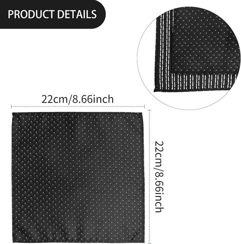 مجموعة مربعة الشكل من Houndstooth وربطة عنق ذاتية الجيب، ربطة عنق للرجال مع منديل لبدلة السهرة الرسمية أو حفل زفاف M-S-SB2 in Saudi Arabia