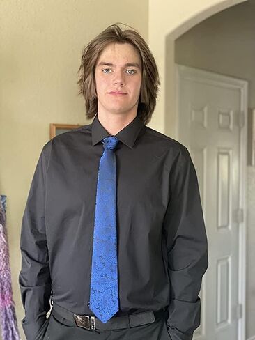 أليزدل مجموعة هدايا مربعة مصنوعة يدويًا من ربطة عنق بنقشة زهور بيزلي مع جيب in Kuwait