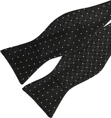 Houndstooth Self Tie Bow Tie Pocket Square Set, Men Bowtie with Handkerchief For Formal Tuxedo or Wedding Party M-S-SB2 in Kuwait
