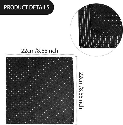 Houndstooth Self Tie Bow Tie Pocket Square Set, Men Bowtie with Handkerchief For Formal Tuxedo or Wedding Party M-S-SB2 in Kuwait
