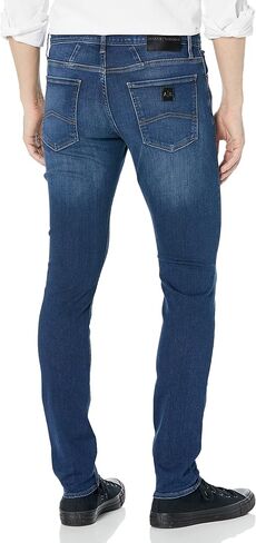 A｜X ARMANI EXCHANGE Men's J33 Super Skinny Stretch Dark Blue Jeans in Saudi Arabia