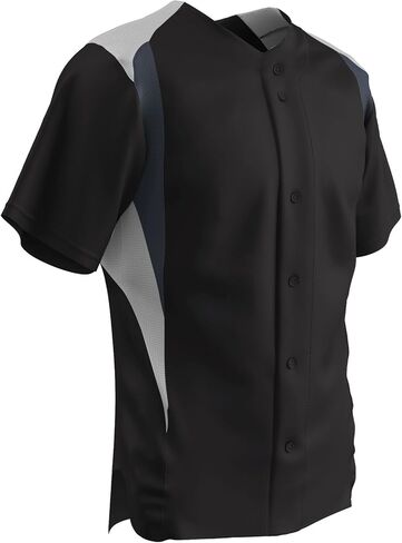 CHAMPRO Men's Bull Pen Full Button Baseball Jersey in Saudi Arabia