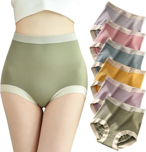 Women's High Waisted Underwear Tag Free Soft Highly Elasticity Two Size(M/L) 6-Packs in Saudi Arabia