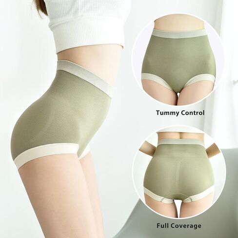 Women's High Waisted Underwear Tag Free Soft Highly Elasticity Two Size(M/L) 6-Packs in Saudi Arabia