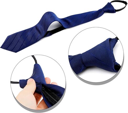 Fnrpue 2 Pieces Tie for Men Buziness Tie Necktie Striped Tie with 2Pcs Tie Clip for Office School, Multicolor, M in Kuwait