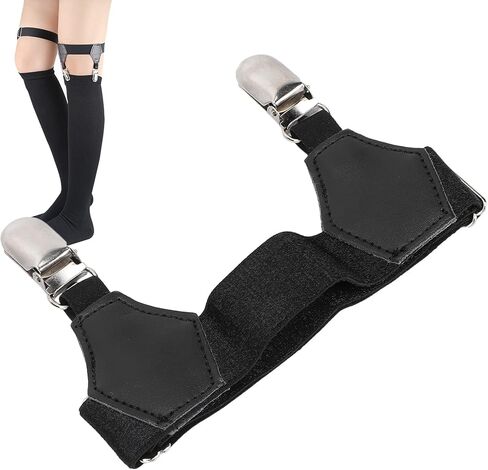 جوارب أربطة معدنية مزدوجة، حوامل حمالات الجورب، مشبك جوارب غير قابل للانزلاق، مشابك تثبيت حزام الجوارب، حمالات عالية الفخذ، حزام جوارب بإبزيم منقار البط للفتيات المثيرات in Kuwait