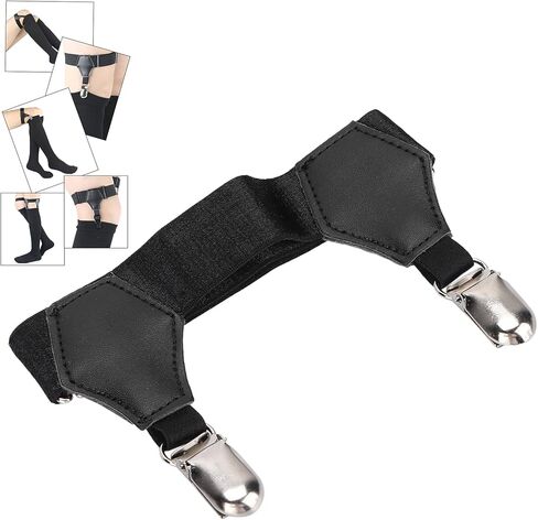 جوارب أربطة معدنية مزدوجة، حوامل حمالات الجورب، مشبك جوارب غير قابل للانزلاق، مشابك تثبيت حزام الجوارب، حمالات عالية الفخذ، حزام جوارب بإبزيم منقار البط للفتيات المثيرات in Kuwait