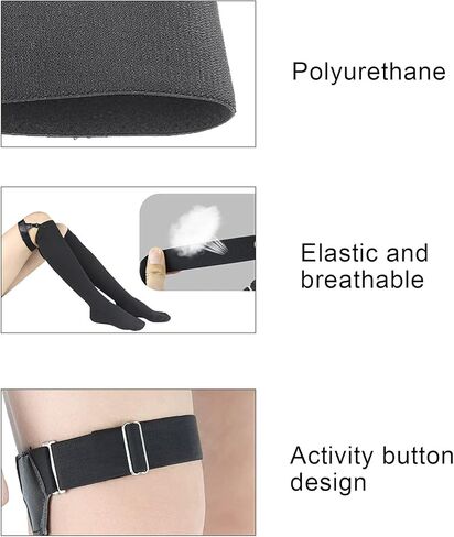 جوارب أربطة معدنية مزدوجة، حوامل حمالات الجورب، مشبك جوارب غير قابل للانزلاق، مشابك تثبيت حزام الجوارب، حمالات عالية الفخذ، حزام جوارب بإبزيم منقار البط للفتيات المثيرات in Kuwait