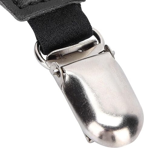 جوارب أربطة معدنية مزدوجة، حوامل حمالات الجورب، مشبك جوارب غير قابل للانزلاق، مشابك تثبيت حزام الجوارب، حمالات عالية الفخذ، حزام جوارب بإبزيم منقار البط للفتيات المثيرات in Kuwait