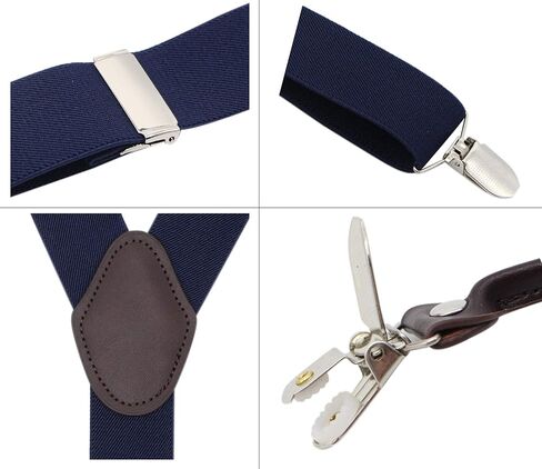 حمالات Bioterti للرجال مقاس 1 1/4 بوصة شديدة التحمل على شكل حرف Y لحفلات الزفاف والمناسبات الرسمية in Kuwait