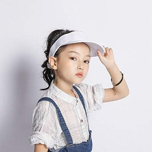 Toddlers Kids Visor-Sun-Hat Cotton Sport Golf Visor Cap Hat Adjustable fit 2-6 Years Old in Saudi Arabia