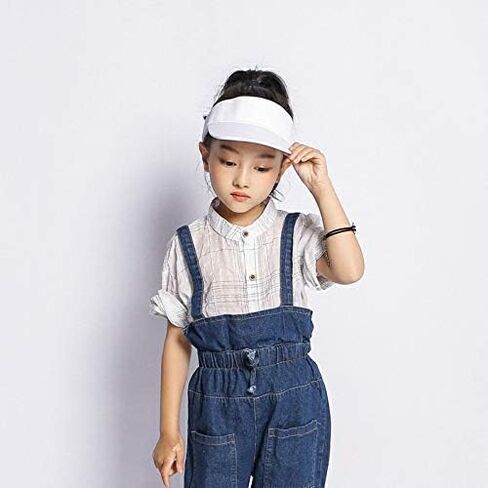 Toddlers Kids Visor-Sun-Hat Cotton Sport Golf Visor Cap Hat Adjustable fit 2-6 Years Old in Saudi Arabia