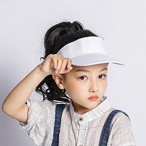 Toddlers Kids Visor-Sun-Hat Cotton Sport Golf Visor Cap Hat Adjustable fit 2-6 Years Old in Saudi Arabia
