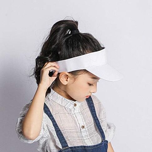 Toddlers Kids Visor-Sun-Hat Cotton Sport Golf Visor Cap Hat Adjustable fit 2-6 Years Old in Saudi Arabia