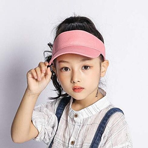 Toddlers Kids Visor-Sun-Hat Cotton Sport Golf Visor Cap Hat Adjustable fit 2-6 Years Old in Saudi Arabia
