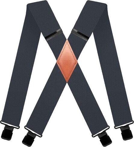 L04AYABY حمالات رجالي بمشابك شديدة التحمل حمالات تزلج للرجال كبيرة وطويلة X-Back 2 بوصة حمالات حزام أدوات للنساء in Kuwait