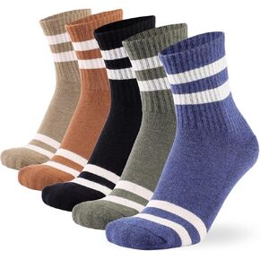 X.ANZG 5 أزواج جوارب رياضية للرجال وسادة فتل الجوارب الدافئة في الهواء الطلق المشي لمسافات طويلة الرياضة التمهيد الجوارب in Kuwait