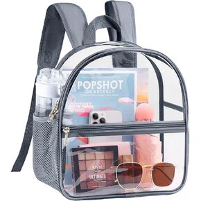 Mossio Clear PVC Mini Backpack Stadium Approved, Backpack with Adjustable Strap for Concert, Beach, Work, Travel & Sporting in Kuwait