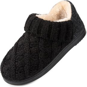 LongBay Women's Warm Bootie Slippers Winter Memory Foam House Shoes for Indoor Outdoor