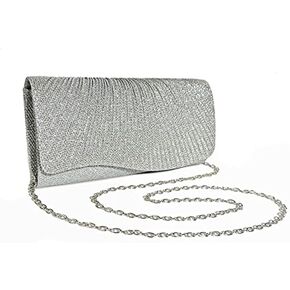 AIJUN Clutch Purses for Women Sequin Envelope Evening Bag Party Prom Purse Bride Wedding Handbag with Chain