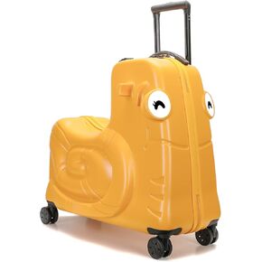 Kids Luggage, Kids Ride-on Luggage with Spinner Wheels Suitcase, Kid's Ride-On Suitcase Help Your Child Relax, Carry On Trolley Luggage with Password Lock (Blue, 20 inches)