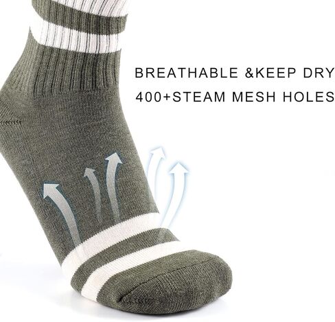 X.ANZG 5 أزواج جوارب رياضية للرجال وسادة فتل الجوارب الدافئة في الهواء الطلق المشي لمسافات طويلة الرياضة التمهيد الجوارب in Kuwait