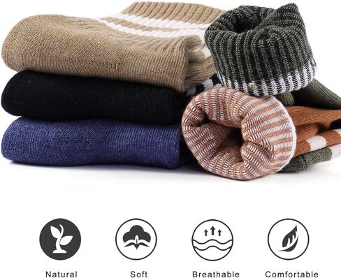 X.ANZG 5 أزواج جوارب رياضية للرجال وسادة فتل الجوارب الدافئة في الهواء الطلق المشي لمسافات طويلة الرياضة التمهيد الجوارب in Kuwait