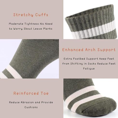 X.ANZG 5 أزواج جوارب رياضية للرجال وسادة فتل الجوارب الدافئة في الهواء الطلق المشي لمسافات طويلة الرياضة التمهيد الجوارب in Kuwait