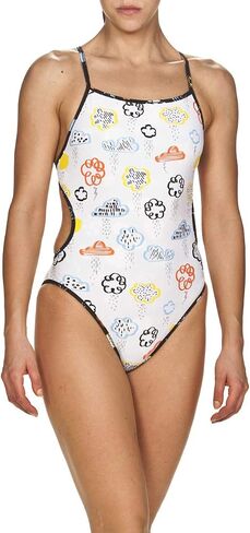 Arena Women's Print Challenge Back Reversible MaxLife One Piece Athletic Training Swimsuit in Saudi Arabia