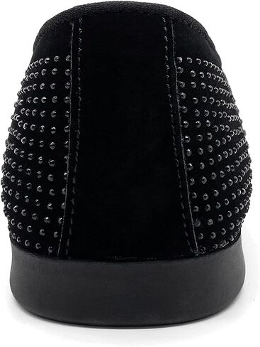 CMM Men's Pointed Toe Rivet Dress Shoes Glitter Modern Metallic Slip On Loafers Plus Size in Kuwait