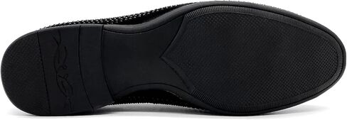 CMM Men's Pointed Toe Rivet Dress Shoes Glitter Modern Metallic Slip On Loafers Plus Size in Kuwait