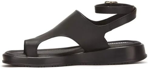 أندريا | صنادل نسائية بكعب عريض/كعب | حزام الكاحل / ملاءمة مرنة / إغلاق بإبزيم | مواد صناعية/جلدية/نسيجية - 10 in Kuwait