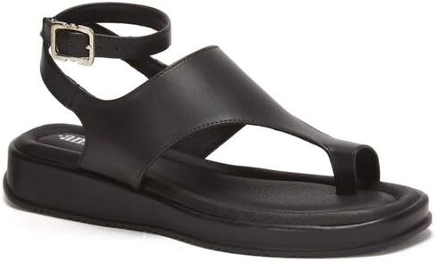 أندريا | صنادل نسائية بكعب عريض/كعب | حزام الكاحل / ملاءمة مرنة / إغلاق بإبزيم | مواد صناعية/جلدية/نسيجية - 10 in Kuwait