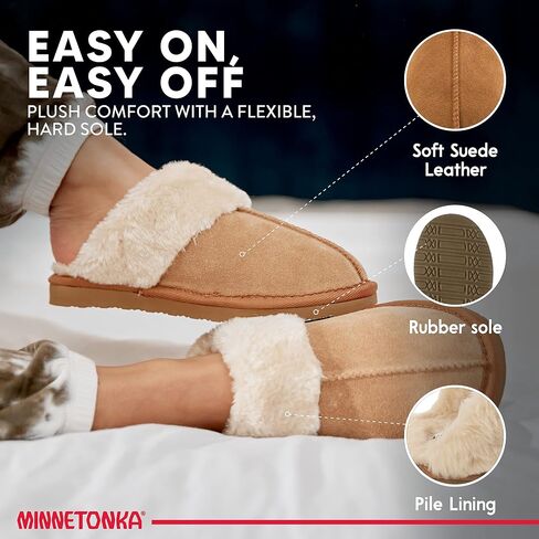 Minnetonka Women's Chesney Scuff Flat in Saudi Arabia