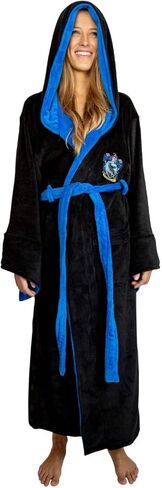 Harry Potter Ravenclaw Hooded Bathrobe for Men/Women | Soft Plush Spa Robe for Adults | Lightweight Fleece Shower Robe With Belted Tie | One Size Fits Most Adults in Saudi Arabia