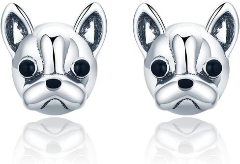 أقراط بلدغ الفرنسية من الفضة الاسترليني أقراط مسمار المينا للبنات هدية عيد الحب من بريزنتسكي in Kuwait