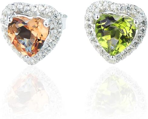 Zultanite أقراط على شكل قلب من الفضة الإسترليني عيار 925 مصنوعة من الفضة الإسترليني وأشعة الشمس وتغيير لون الشتات أقراط أنيقة مكونة من السلطان هدية مجوهرات أنيقة للنساء والبنات in Kuwait