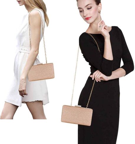 Selight Glitter Clutch Purse for Women Wedding Evening Bag Sparkle Formal Bridal Purse Ladies Prom Cocktail Party Handbag in Saudi Arabia