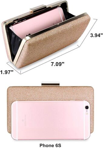 Selight Glitter Clutch Purse for Women Wedding Evening Bag Sparkle Formal Bridal Purse Ladies Prom Cocktail Party Handbag in Saudi Arabia