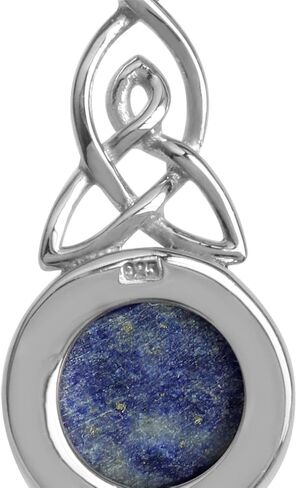 Silvershake 925 Sterling Silver Triquetra Celtic Knot Pendant with 18 Inch Necklace in Kuwait