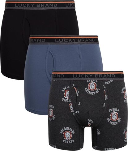 Lucky Brand Men's Underwear - Casual Stretch Boxer Briefs (3 Pack) in Saudi Arabia
