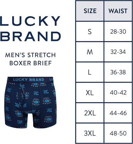 Lucky Brand Men's Underwear - Casual Stretch Boxer Briefs (3 Pack) in Saudi Arabia