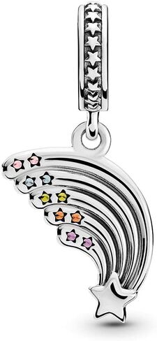 EZ Tuxedo Colorful Rainbow Dangle Charms 925 Sterling Silver Rainbow Pendant for Bracelets in Saudi Arabia