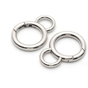 Next Fashion O Ring W Ext Spring Clasp Trigger Snap Polished